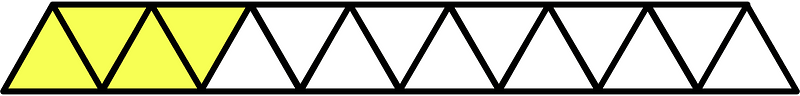 Yellow Triangles Fraction 4:15