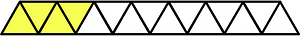 Yellow Triangles Fraction 4:15