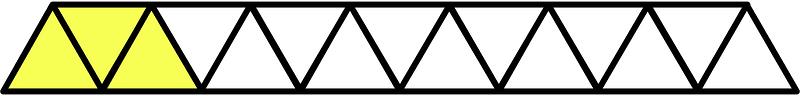Yellow Triangles Fraction 3:15