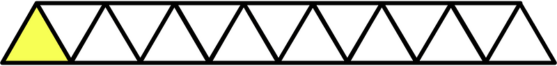 Yellow Triangles Fraction 1:15