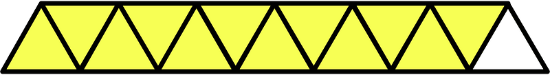 Yellow Triangles Fraction 12:13