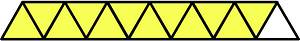 Yellow Triangles Fraction 12:13