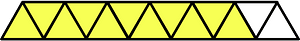 Yellow Triangles Fraction 11:13