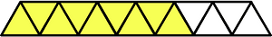 Yellow Triangles Fraction 9:13