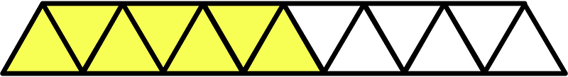 Yellow Triangles Fraction 7:13