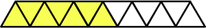 Yellow Triangles Fraction 7:13