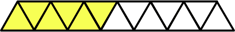 Yellow Triangles Fraction 6:13