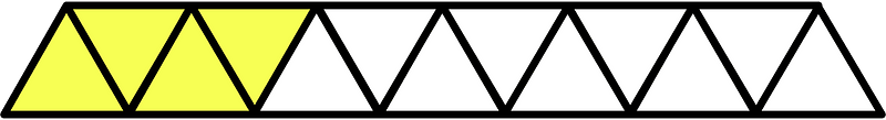 Yellow Triangles Fraction 4:13