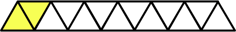 Yellow Triangles Fraction 2:13