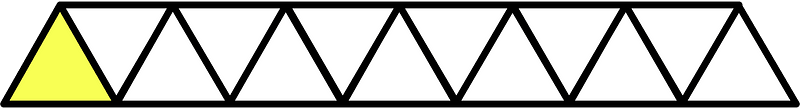 Yellow Triangles Fraction 1:13