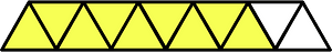 Yellow Triangles Fraction 9:11