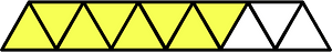 Yellow Triangles Fraction 8:11
