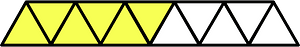 Yellow Triangles Fraction 6:11