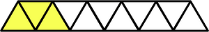 Yellow Triangles Fraction 3:11