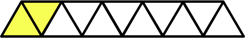 Yellow Triangles Fraction 2:11