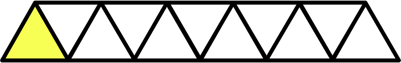 Yellow Triangles Fraction 1:11