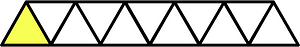 Yellow Triangles Fraction 1:11