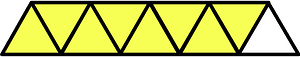 Yellow Triangles Fraction 8:9
