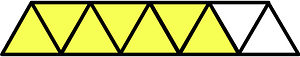 Yellow Triangles Fraction 7:9