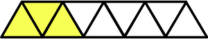 Yellow Triangles Fraction 3:9