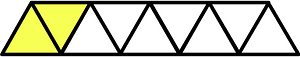 Yellow Triangles Fraction 2:9