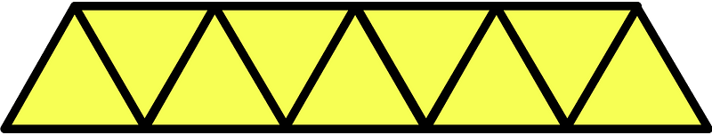 Yellow Triangles Fraction 9:9