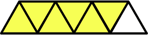 Yellow Triangles Fraction 6:7