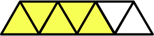 Yellow Triangles Fraction 5:7