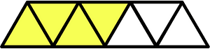 Yellow Triangles Fraction 4:7