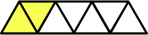 Yellow Triangles Fraction 2:7