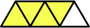 Yellow Triangles Fraction 4:5