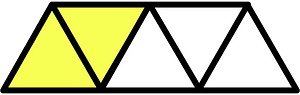 Yellow Triangles Fraction 2:5