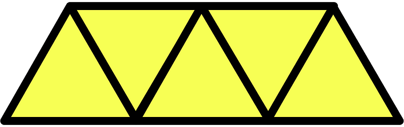 Yellow Triangles Fraction 5:5