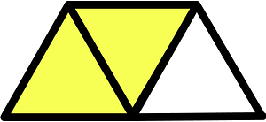 Yellow Triangles Fraction 2:3