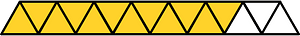 Yellow-Amber Triangles Fraction 12:15