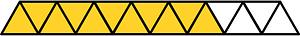 Yellow-Amber Triangles Fraction 11:15