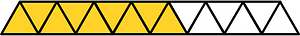 Yellow-Amber Triangles Fraction 9:15