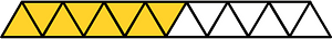 Yellow-Amber Triangles Fraction 8:15