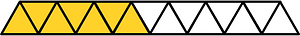Yellow-Amber Triangles Fraction 7:15