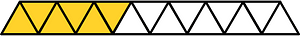 Yellow-Amber Triangles Fraction 6:15