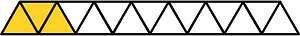 Yellow-Amber Triangles Fraction 3:15