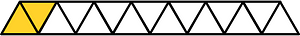 Yellow-Amber Triangles Fraction 2:15