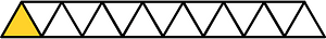 Yellow-Amber Triangles Fraction 1:15