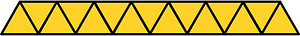 Yellow-Amber Triangles Fraction 15:15