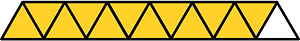 Yellow-Amber Triangles Fraction 12:13