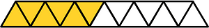 Yellow-Amber Triangles Fraction 6:13