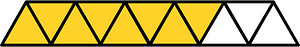 Yellow-Amber Triangles Fraction 8:11