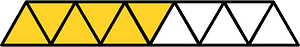 Yellow-Amber Triangles Fraction 6:11