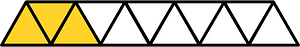 Yellow-Amber Triangles Fraction 3:11