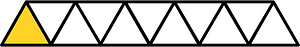 Yellow-Amber Triangles Fraction 1:11